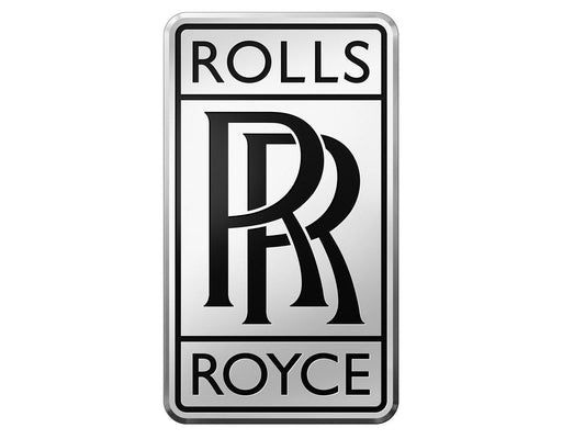 Brand New Radiator Badge Rolls Royce Black Small 43 x 27 mm-16G