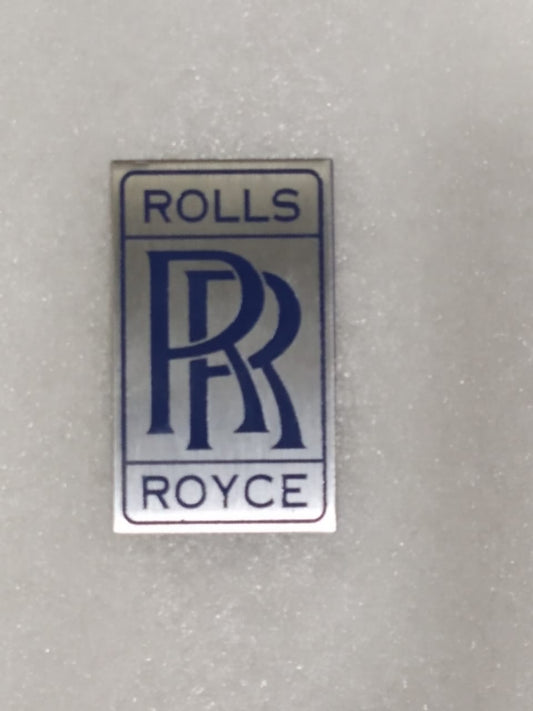 Hi Quality Radiator Badge Rolls Royce Blue Size : 50 x 30 mm