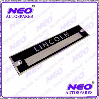 Acid Etching Aluminium Data Plate Serial Number Plate Hot Rod Rat Rod Lincoln