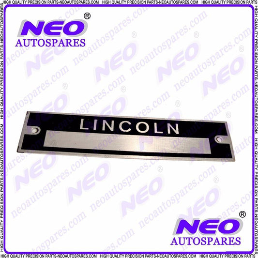 Acid Etching Aluminium Data Plate Serial Number Plate Hot Rod Rat Rod Lincoln available at 