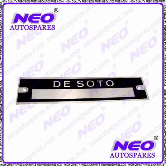 Unique & New Serial Number Plate Data Plate Hot Rod Rat Rod Desoto available at 