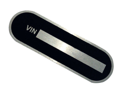 Universal Aluminium Acid Etched Blank Data Plate VIN Tag Serial Number