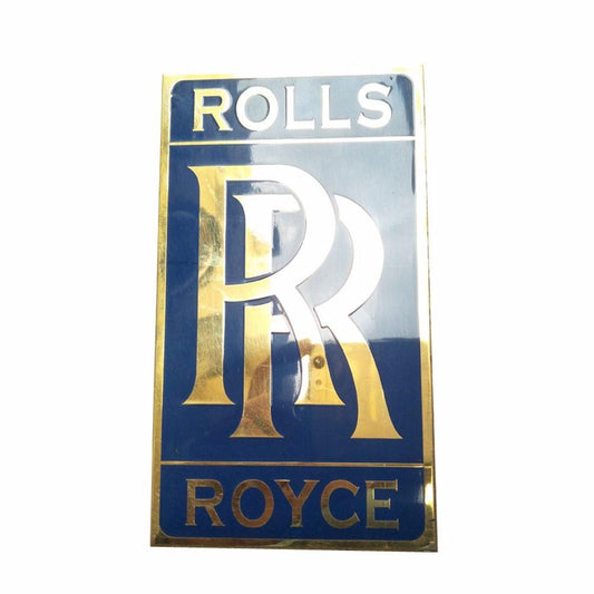 New Quality  Rare Vintage Rolls Royce Brass Chromed Blue Badge available at 