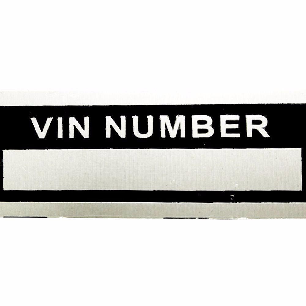  Custom Universal Vin Number Id Plate : Automotive