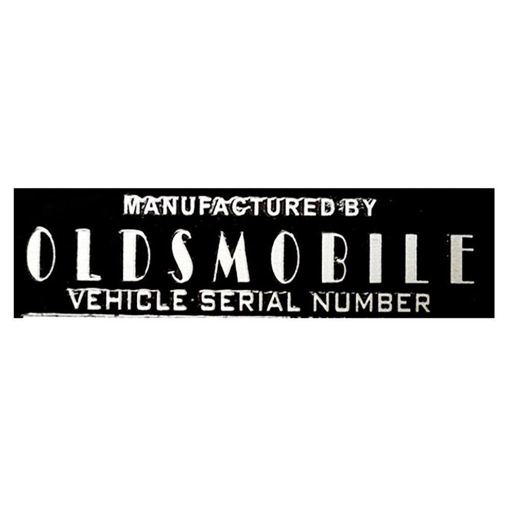 Oldsmobile Blank Serial Number Id Tag Data Plate Hot Street Rod Rat Rod