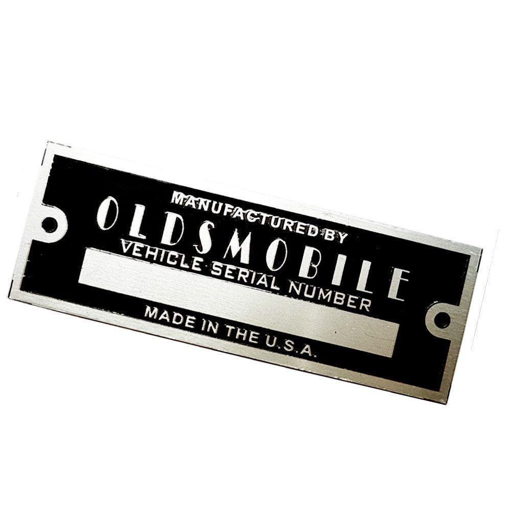 Oldsmobile Blank Serial Number Id Tag Data Plate Hot Street Rod Rat Rod