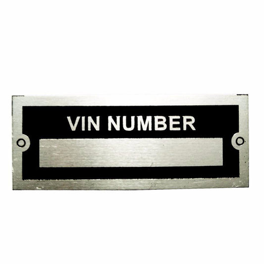 Chevrolet Plymouth GMC Serial Number Blank Data Plate VIN Tag Hot Rat Rod Ford Dodge