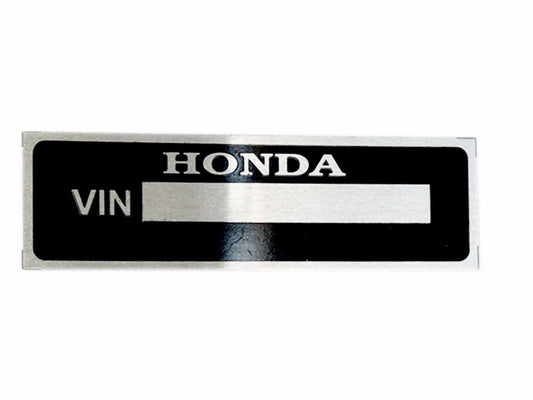 Hi Quality Honda Vin Data Plate For Motorcycles , Scooter, Car available at 