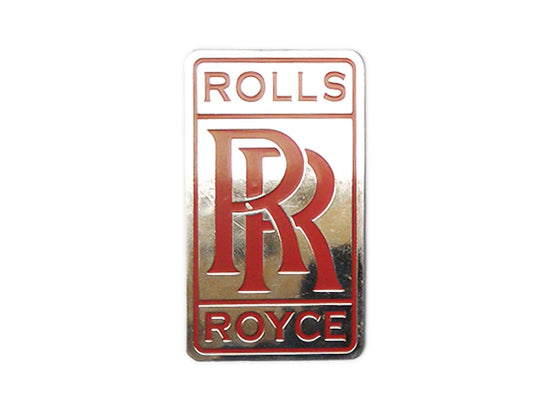 Rolls Royce Brass Chrome Red Large 68X38Mm Radiator, Boot, Bonnet Badges available at 